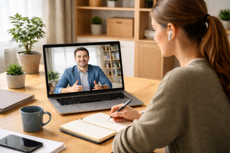 Entrevista de emprego online: como se preparar e evitar erros comuns