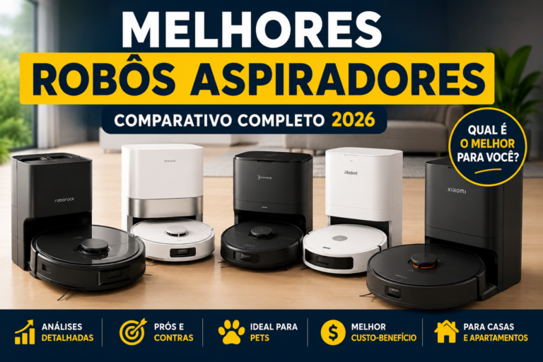 Os Melhores Robôs Aspiradores de 2026: Comparativo Completo para Escolher o Modelo Ideal
